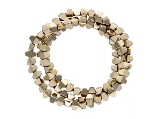 K6Z52H HEMATYT ELEMENTY 6/4 mm - 5 SZNURÓW - ZESTAW