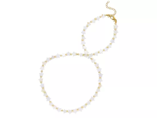 N3M54 NASZYJNIK MASA PERŁOWA I STAL CHIRURGICZNA