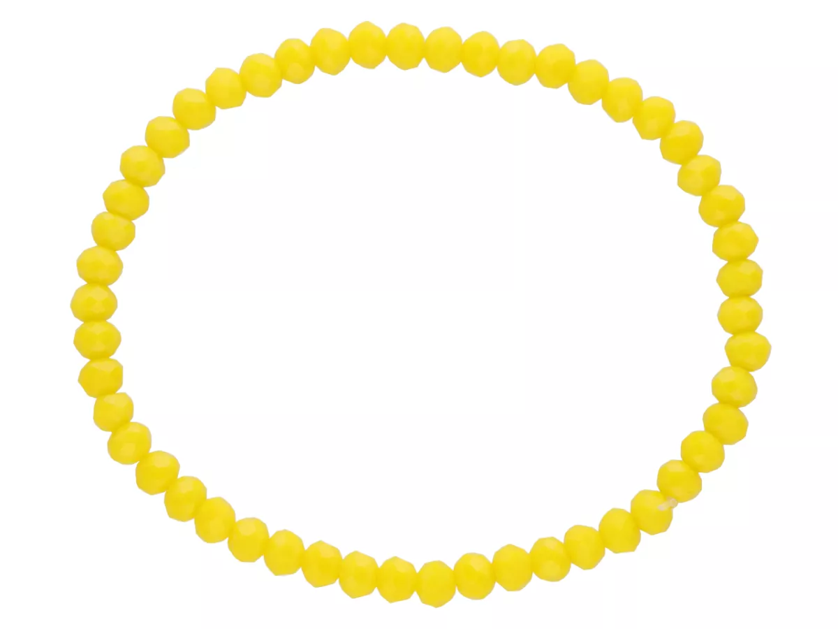 R2P46 BRANSOLETKA KRYSZTAŁKI 4 mm NA GUMCE