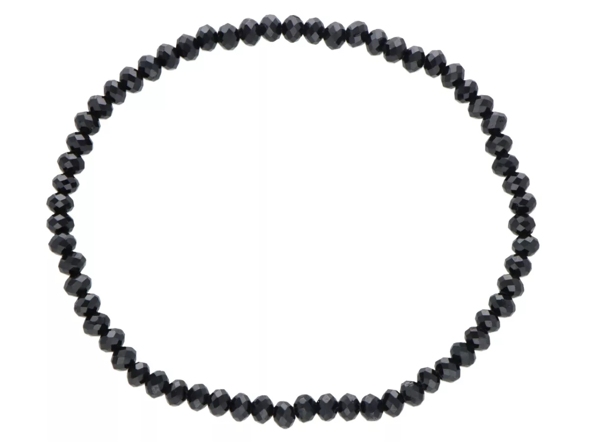 R5B42 BRANSOLETKA SPINEL OPONKI FASETOWANE 4 mm