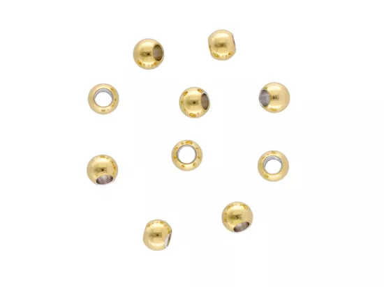 P5T52 KULKI OZDOBNE STAL CHIRURGICZNA 4 mm - 10 SZTUK