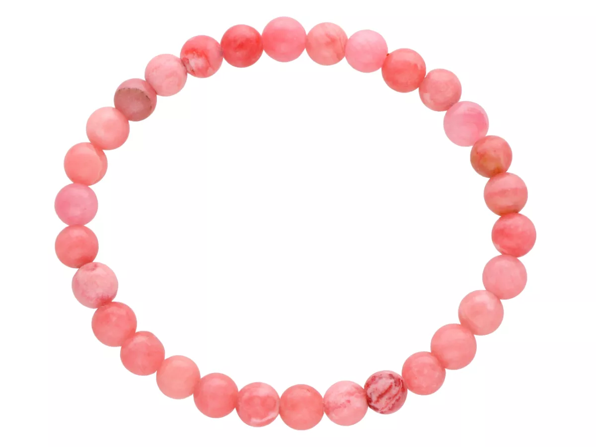 R4Z82 BRANSOLETKA RODOCHROZYT KULE 6,5 mm