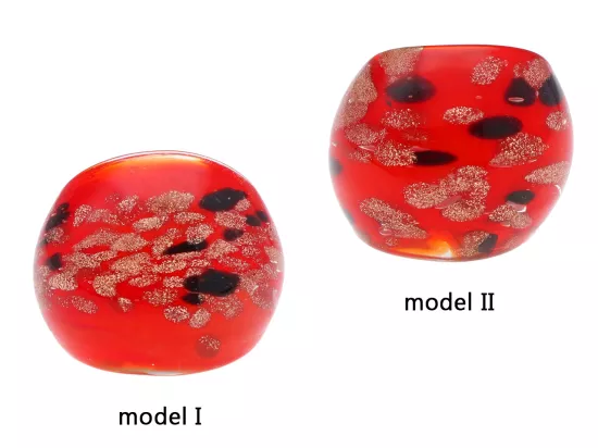 R4L24 PIERŚCIONEK SZKŁO WENECKIE