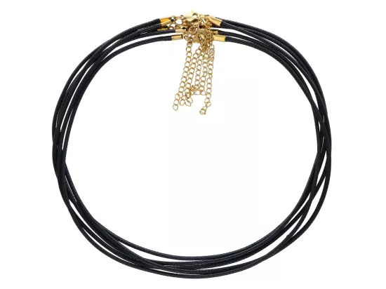 L3O77 BAZA NASZYJNIKA SZNUREK I STAL CHIRURGICZNA 55+5cm - 5 SZTUK