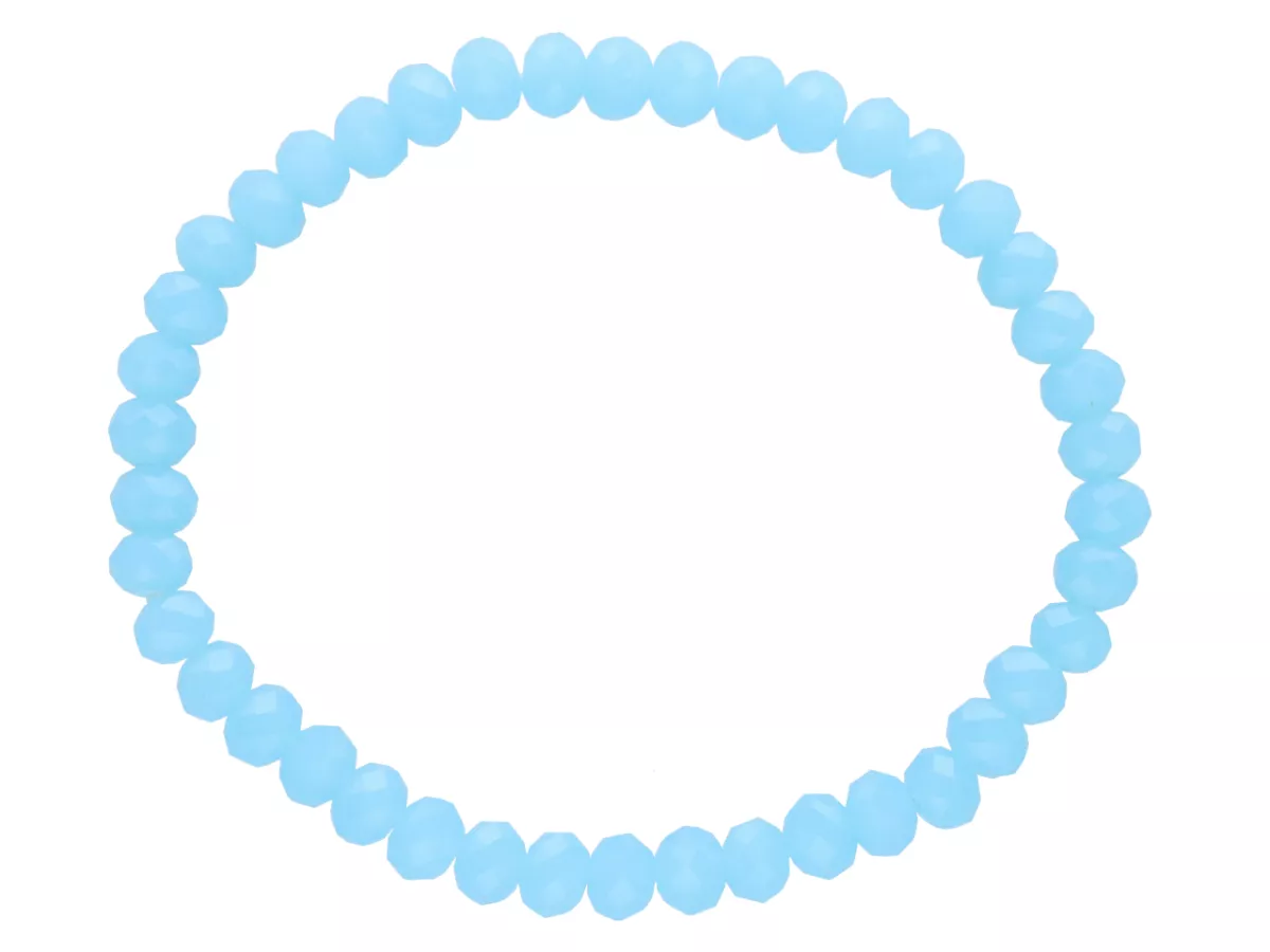 R2G23 BRANSOLETKA KRYSZTAŁKI 6 mm NA GUMCE