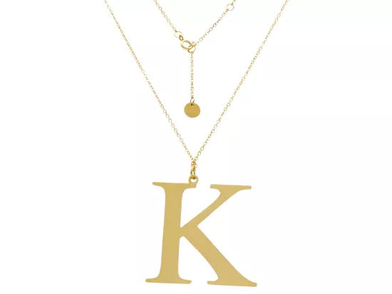 N2Z11 NASZYJNIK STAL CHIRURGICZNA - LITERKA "K"