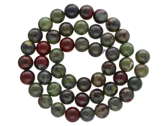 K7A26 JASPIS AFRYKAŃSKI ZIELONY KULE 8,5 mm - 1 SZNUR