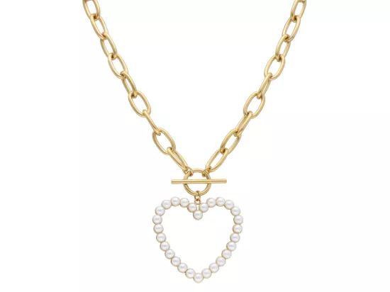 N3O67 NASZYJNIK PERŁA SZKLANA I STAL CHIRURGICZNA