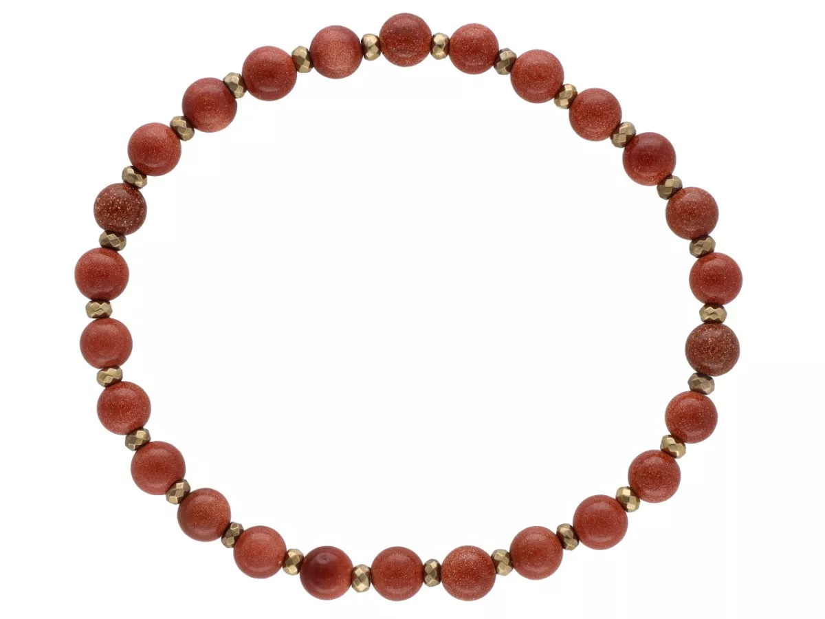 R4M60 BRANSOLETKA PIASEK PUSTYNI KULE 6 mm