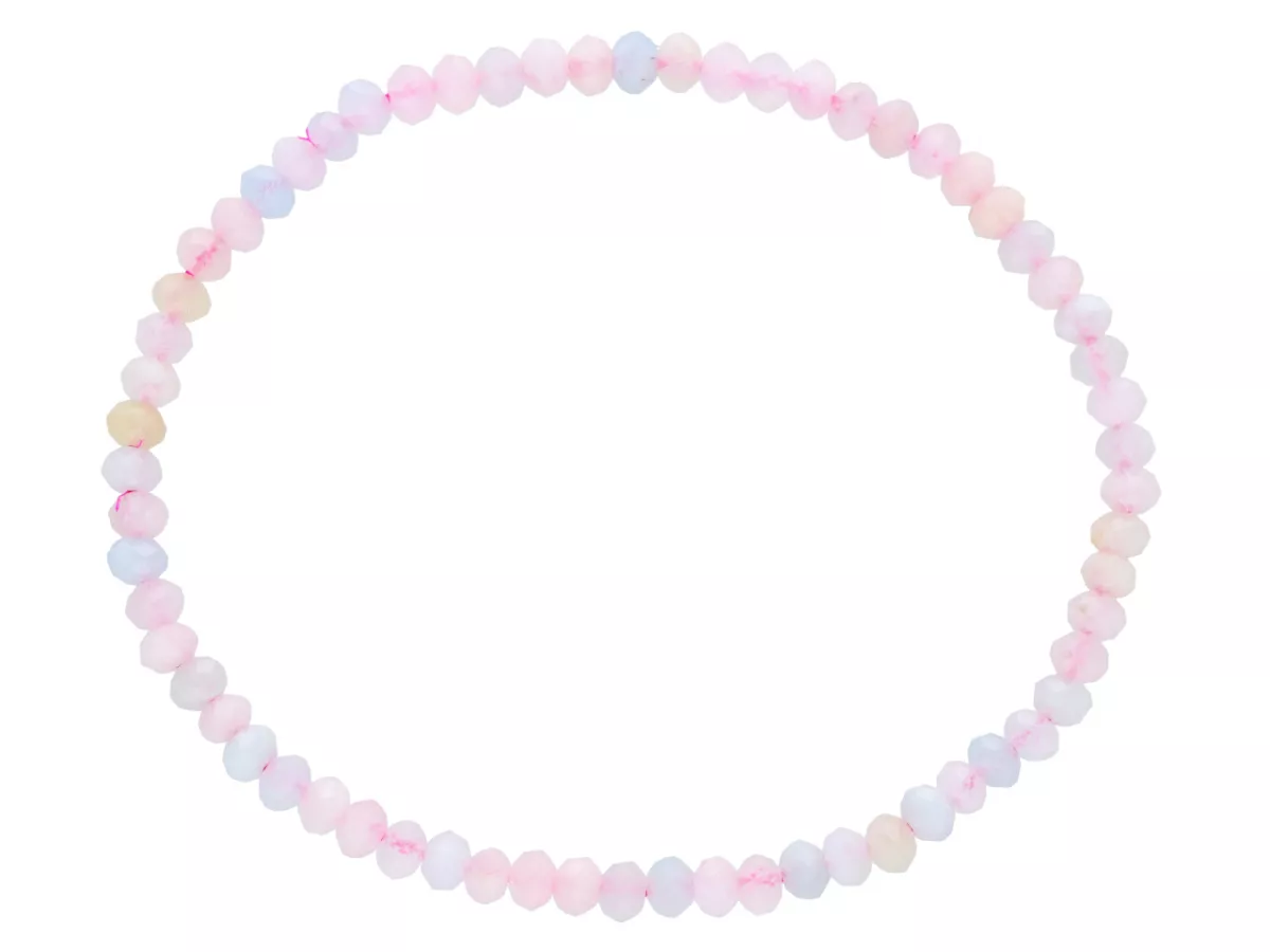 R5B38 BRANSOLETKA MORGANIT OPONKI FASETOWANE 4 mm